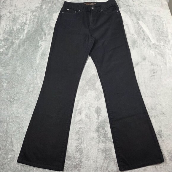 Ralph Lauren Jeans Co Womens 6 Black Classic Bootcut Stretch Preppy Western - Picture 1 of 10
